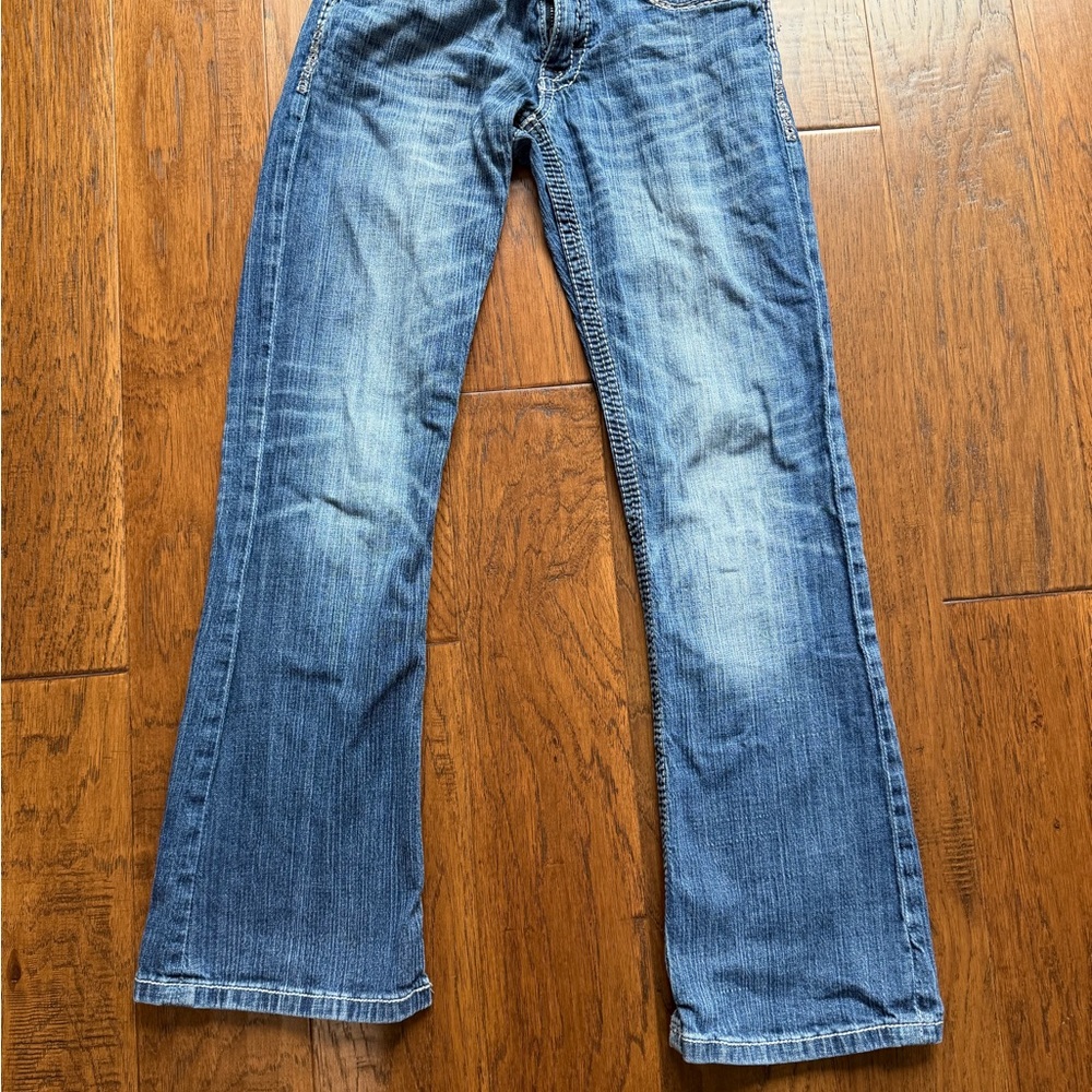 BKE Men’s Blue Faded Bootcut Jeans